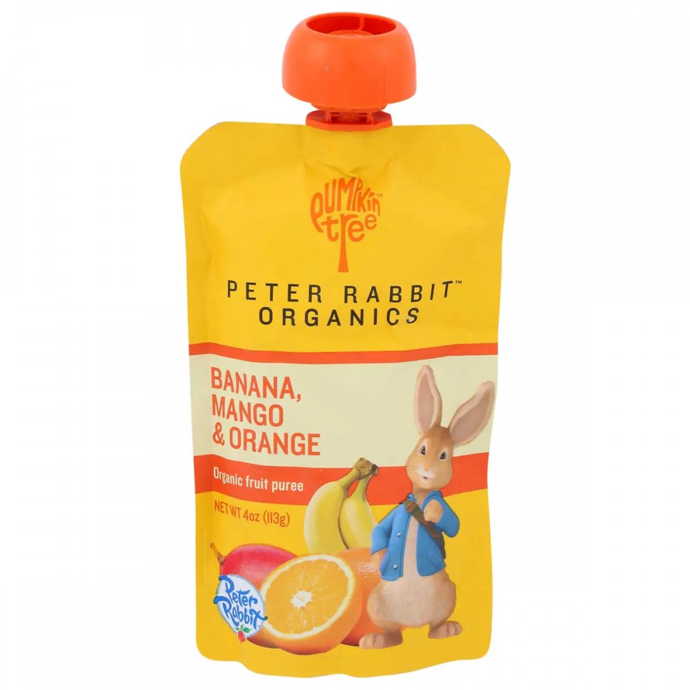 Peter Rabbit Organics Mango, Banana & Orange Fruit Snack 4oz Pouch