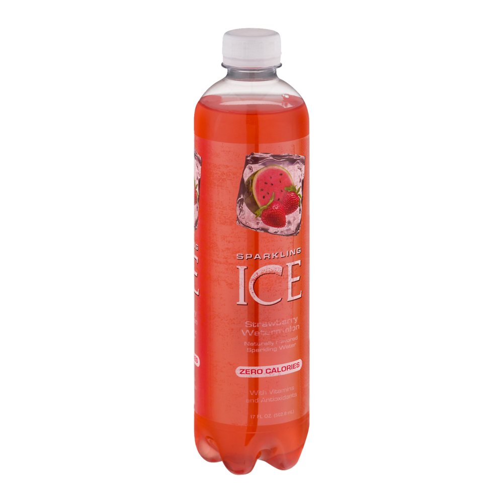 Sparkling Ice Flavored Sparkling Spring Water Strawberry Watermelon 17oz Bottle