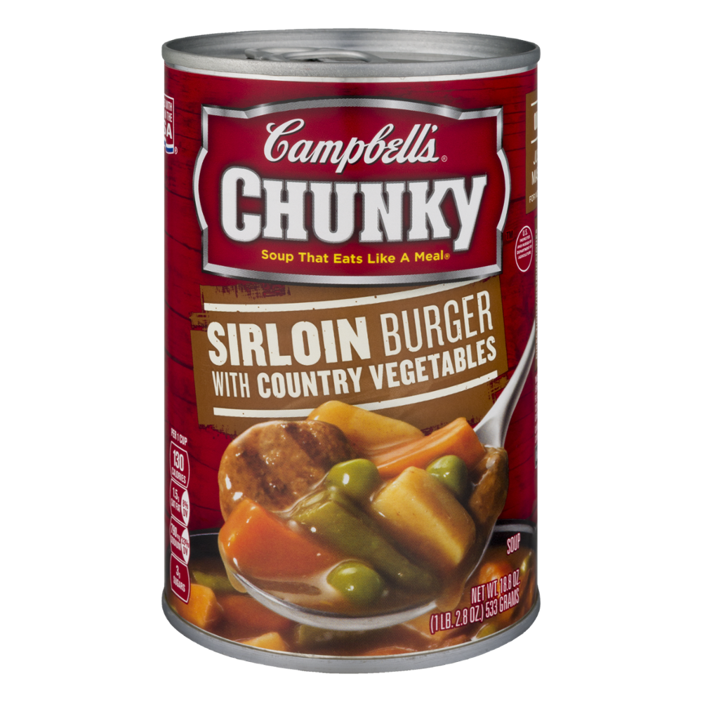 Campbell's Chunky Soup Sirloin Burger With Country Vegetables 18.8oz Can