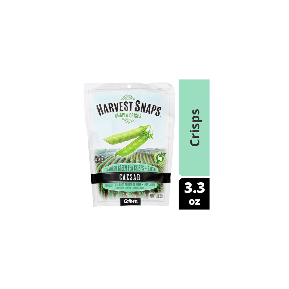 Harvest Snaps Caesar Snapea Crisps 3.3oz Bag