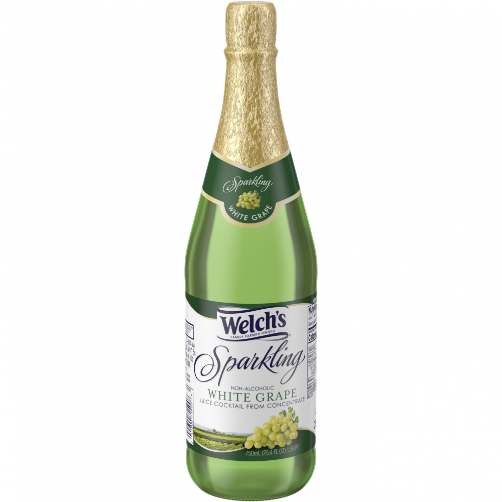 Welch's Sparkling Non-Alcoholic Juice Cocktail White Grape 750ml BTL