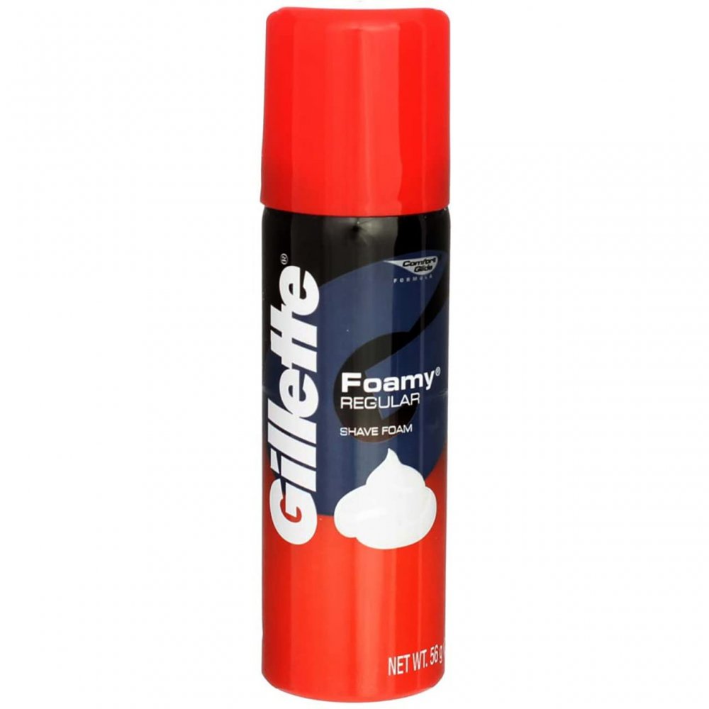 Gillette Foamy Regular Shave Foam Travel Size 2oz