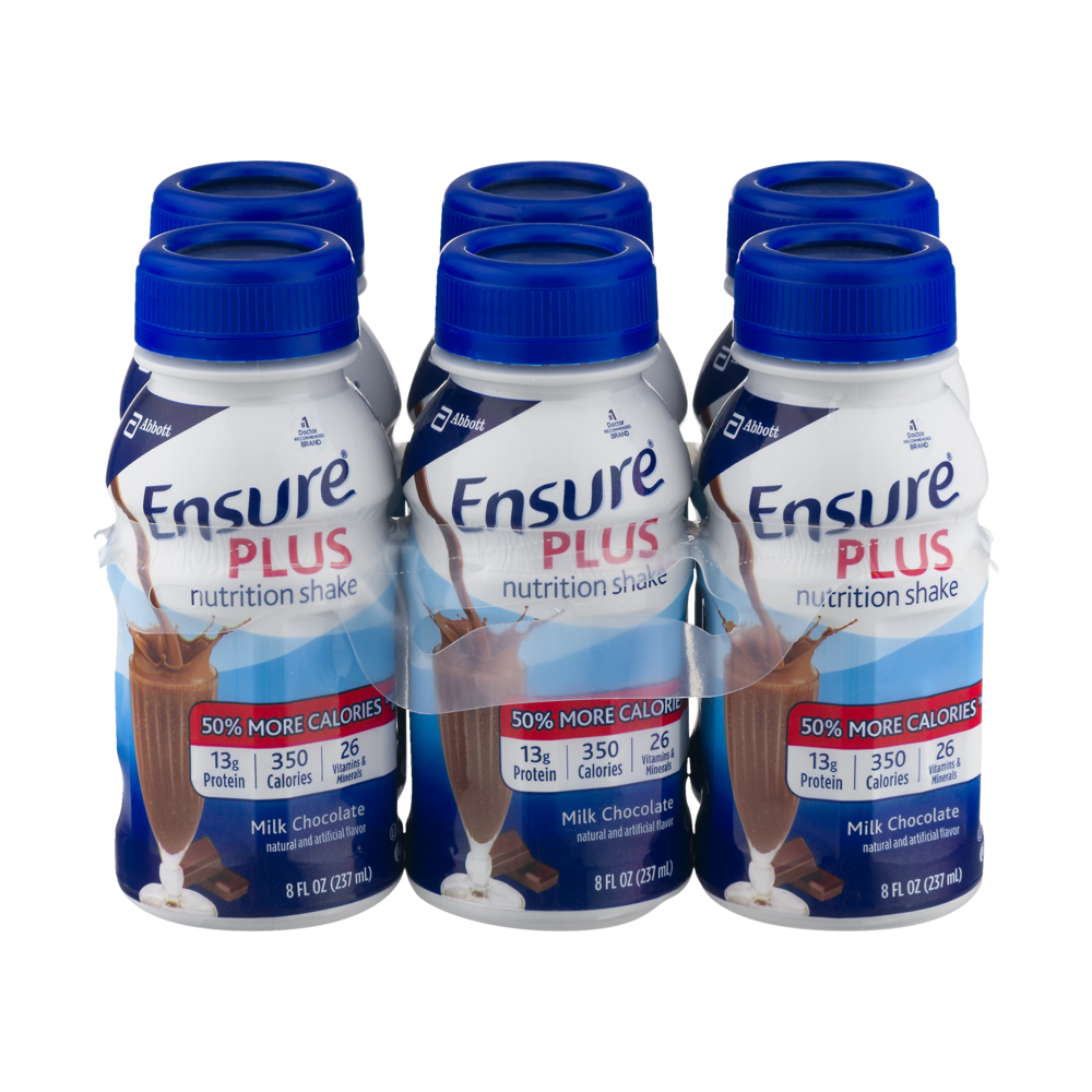 Ensure Plus Shake Milk Chocolate 8oz Each 6PK 48oz PKG