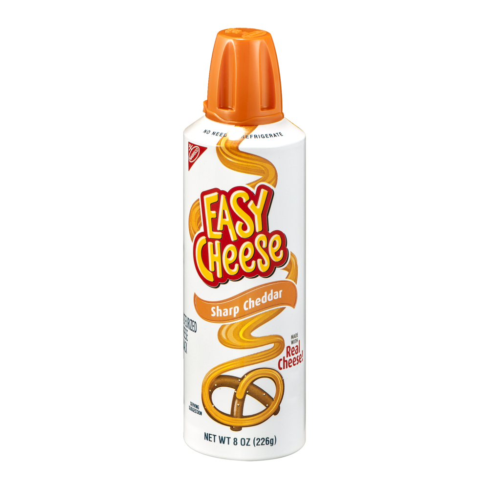 Nabisco Easy Cheese Pasturized Cheese Snack Sharp Cheddar 8oz