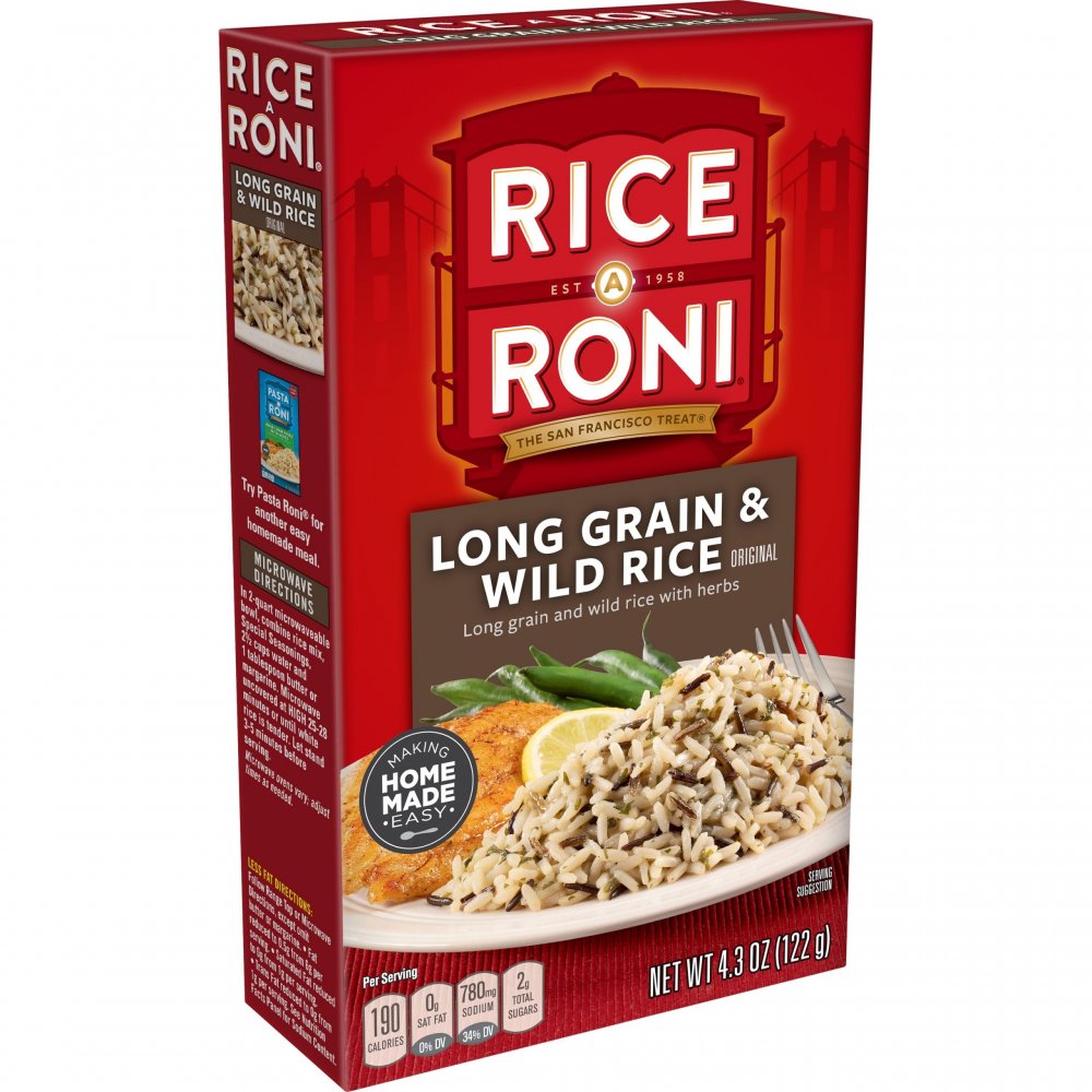 Rice A Roni Long Grain & Wild Rice Mix 4.3oz Box