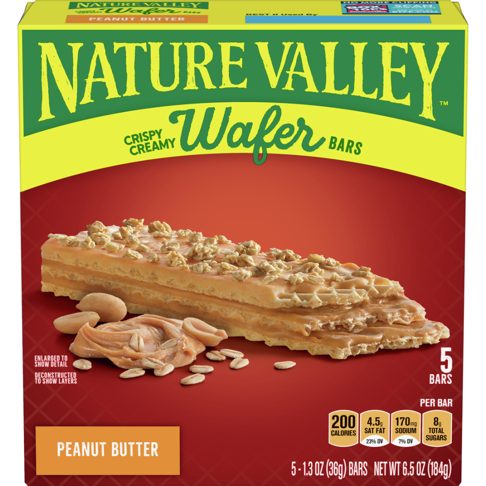Nature Valley Peanut Butter Crispy Creamy Wafer Bars - 6.5oz 5ct