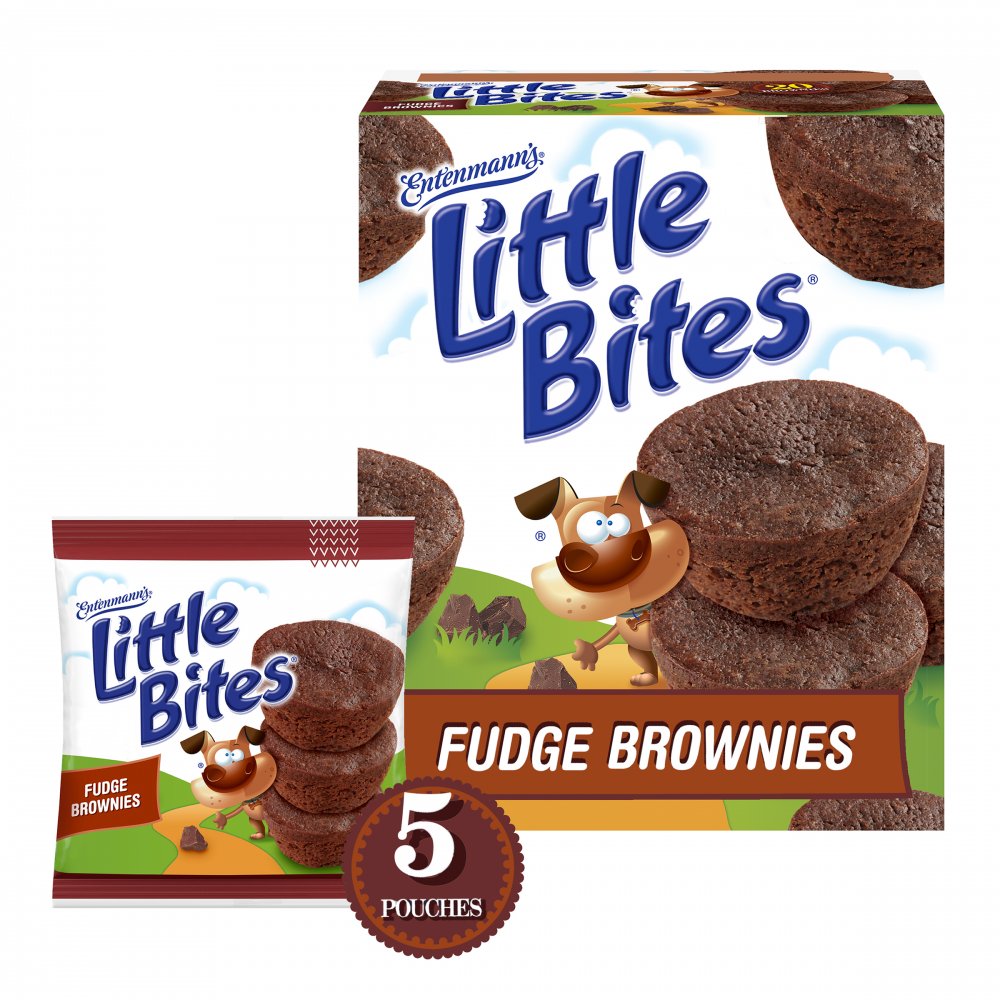 Entenmann's Little Bites Fudge Brownie Mini Muffins made with Real Chocolate, 5 pouches