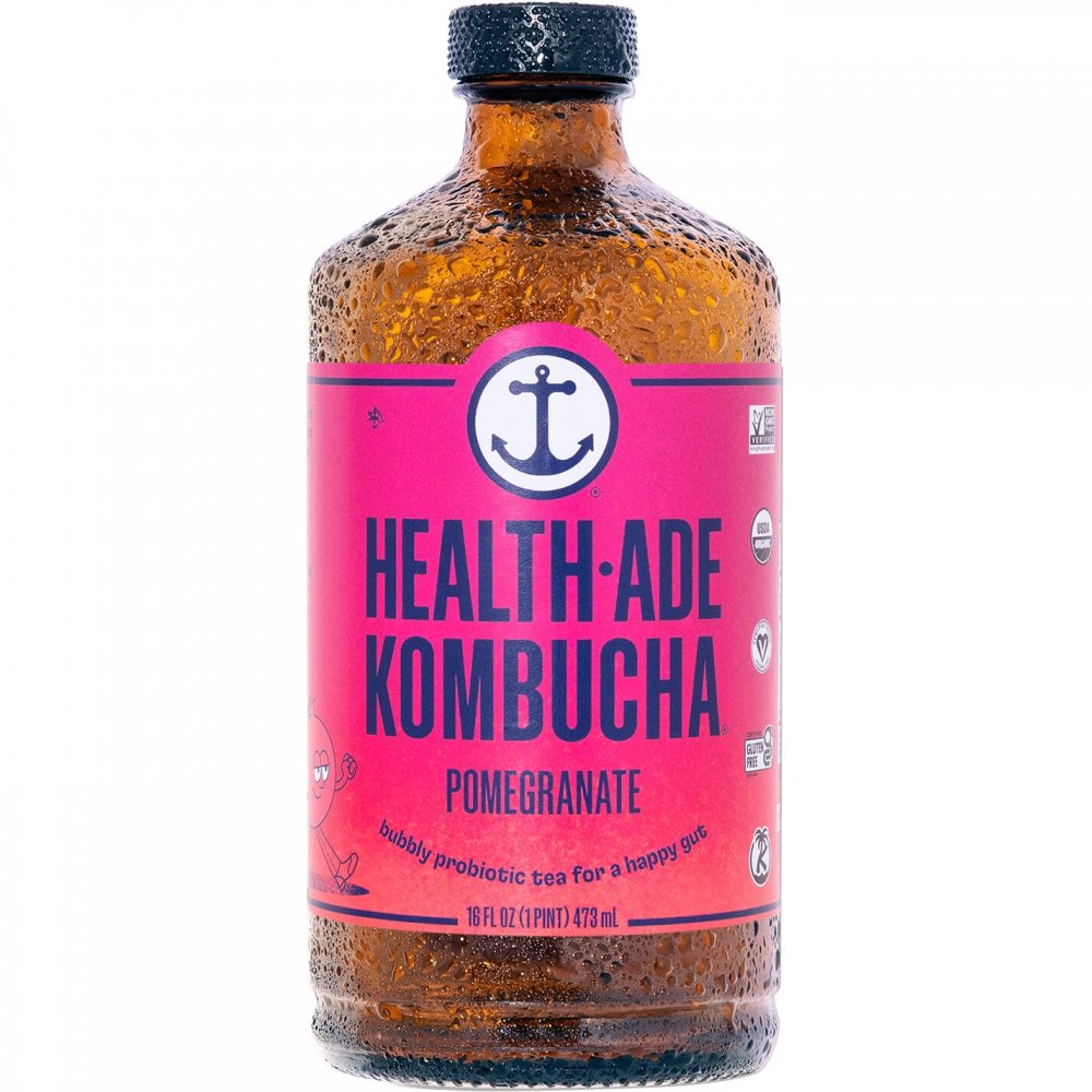 Health-Ade Pomegranate Kombucha, 16 oz