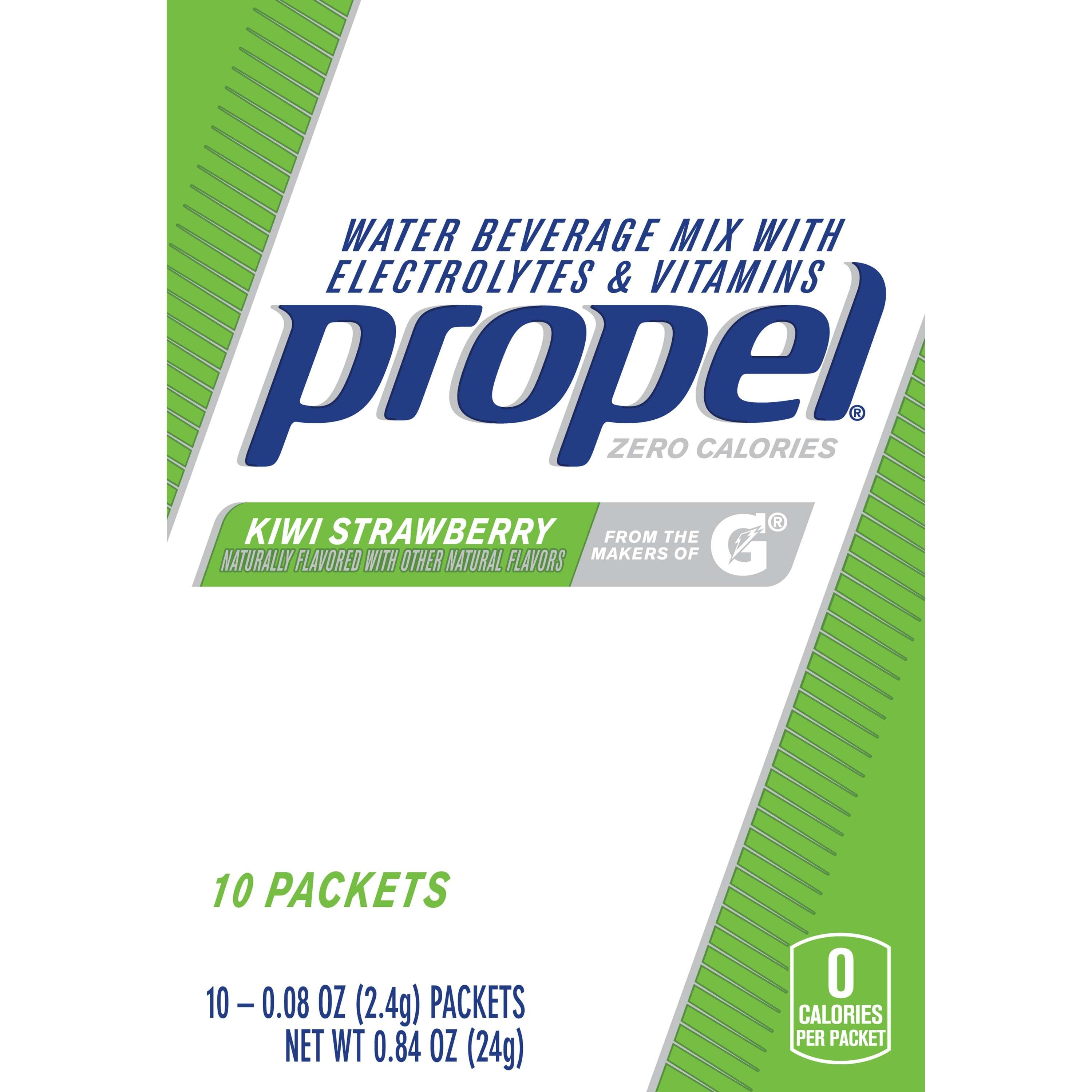 Propel Zero Kiwi Strawberry Drink Mix, 0.84 Oz., 10 Packet