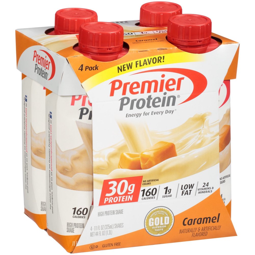 Premier Protein Shake, Caramel, 30g Protein, 11 Fl Oz, 4 Ct