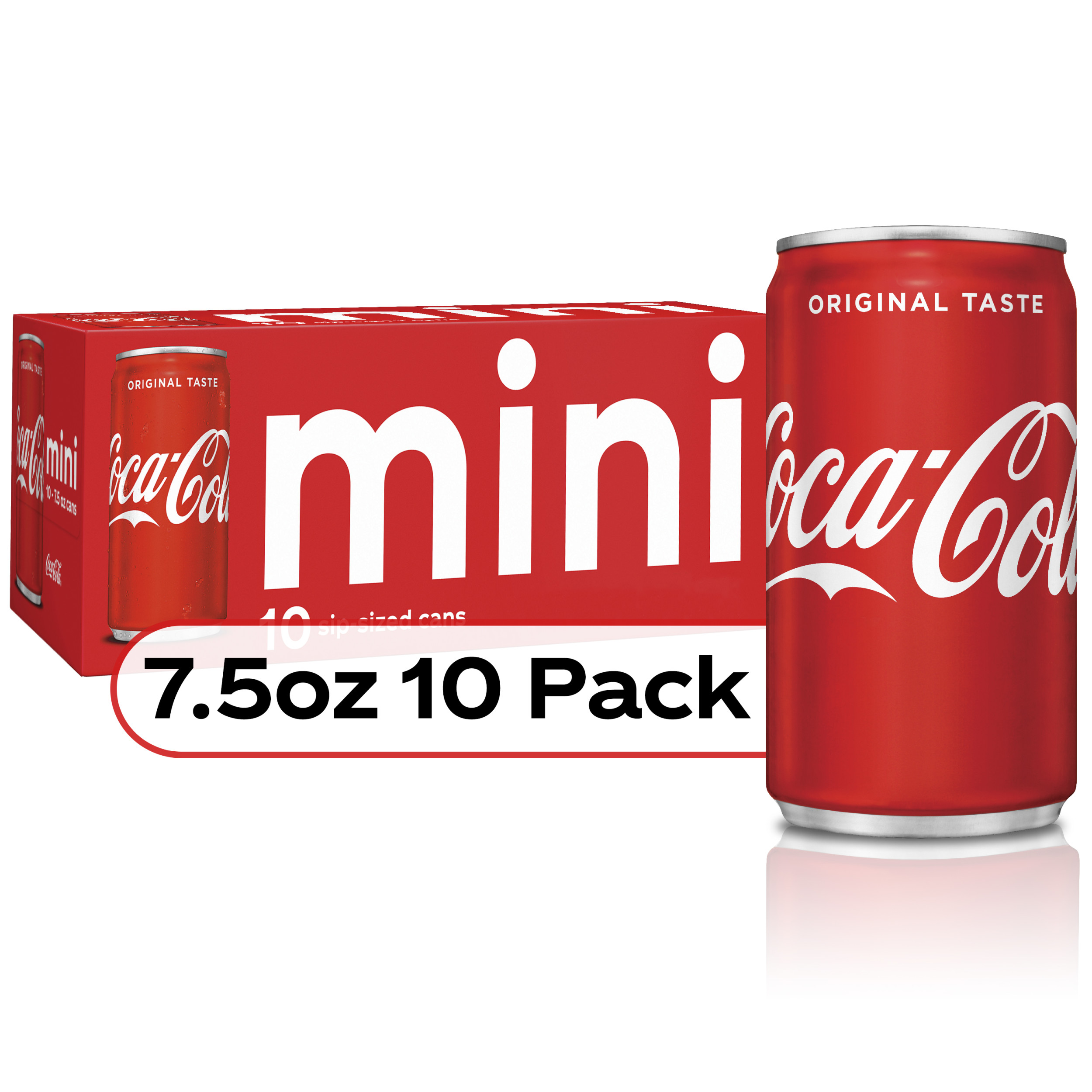 Coca-Cola Soda Soft Drink, 7.5 fl oz, 10 Pack