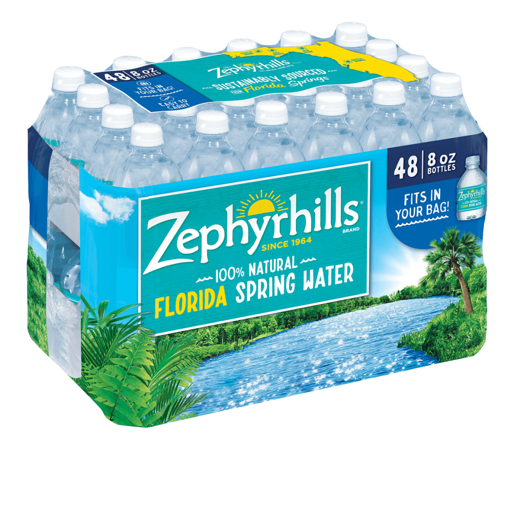 Zephyrhills 100% Natural Spring Water, 48 pk./8 oz.
