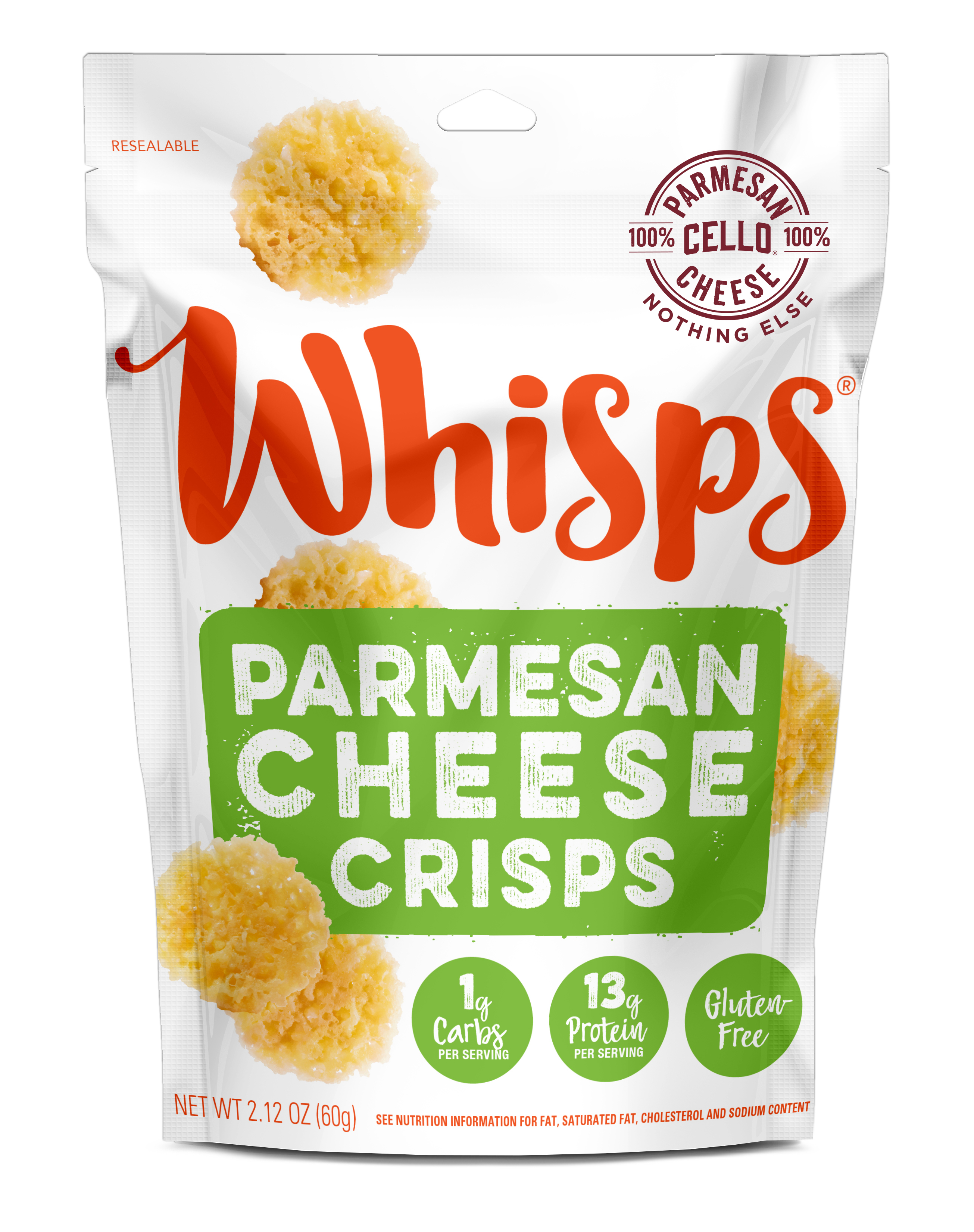 Whisps Parmesan Cheese Crisps - 2.12oz