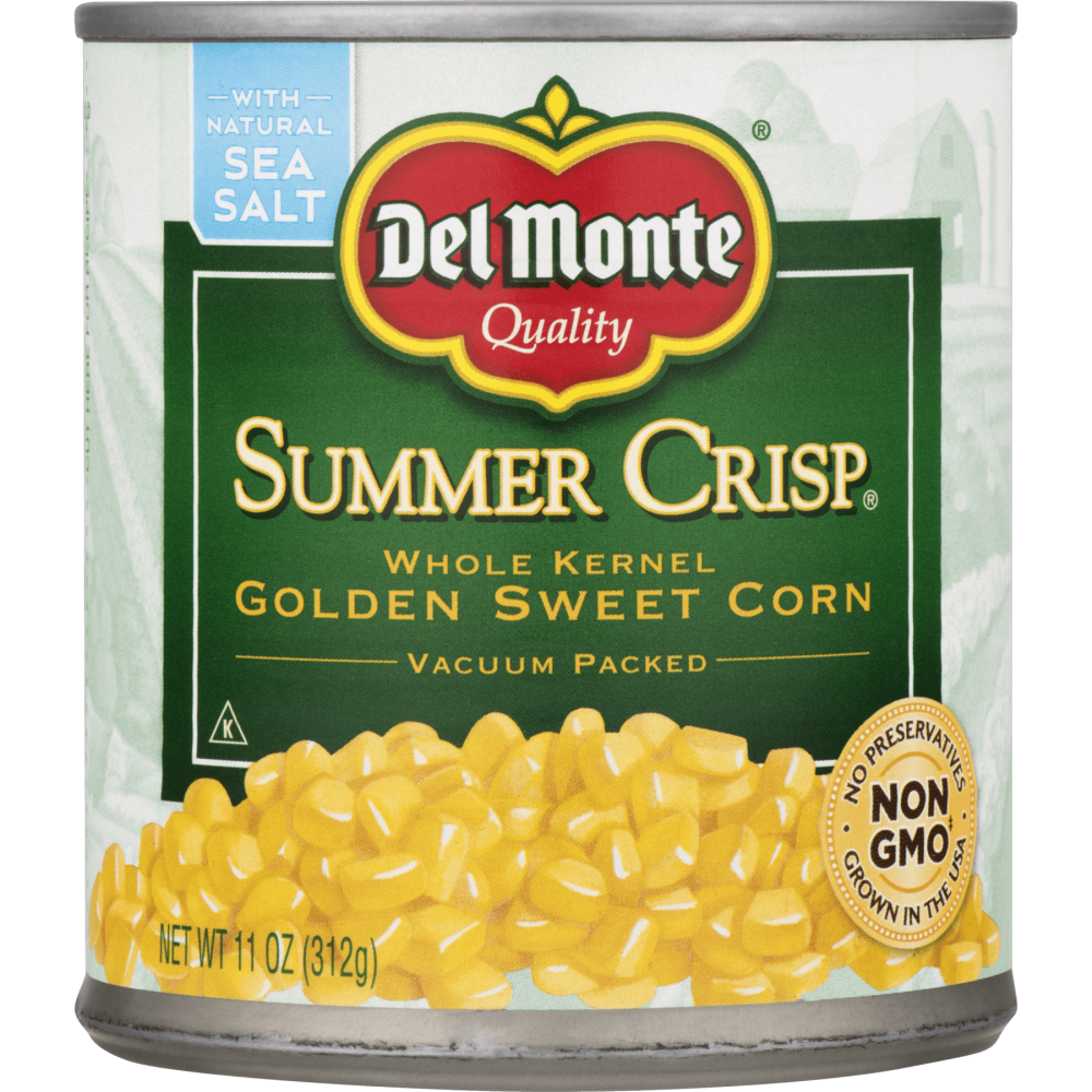 Del Monte Summer Crisp Sweet Corn Whole Kernel 11oz Can