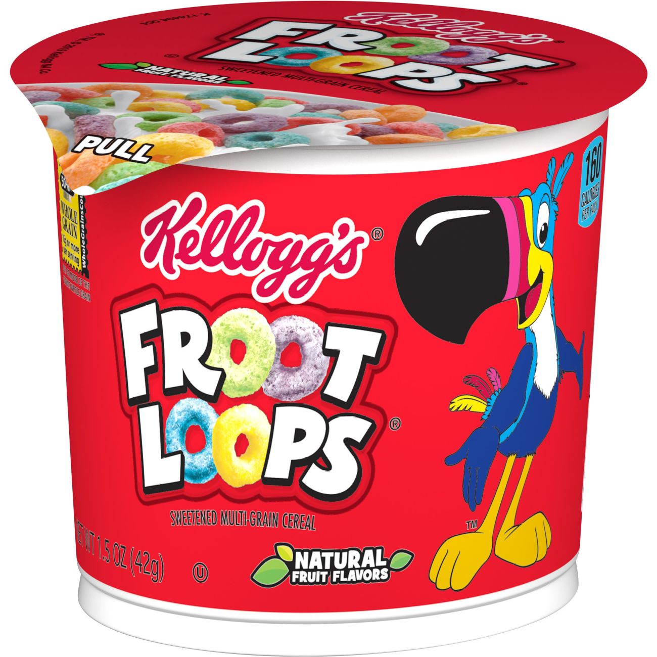 Kellogg's  Froot Loops Original Cold Breakfast Cereal  Single Serve  1.5 Oz Cup
