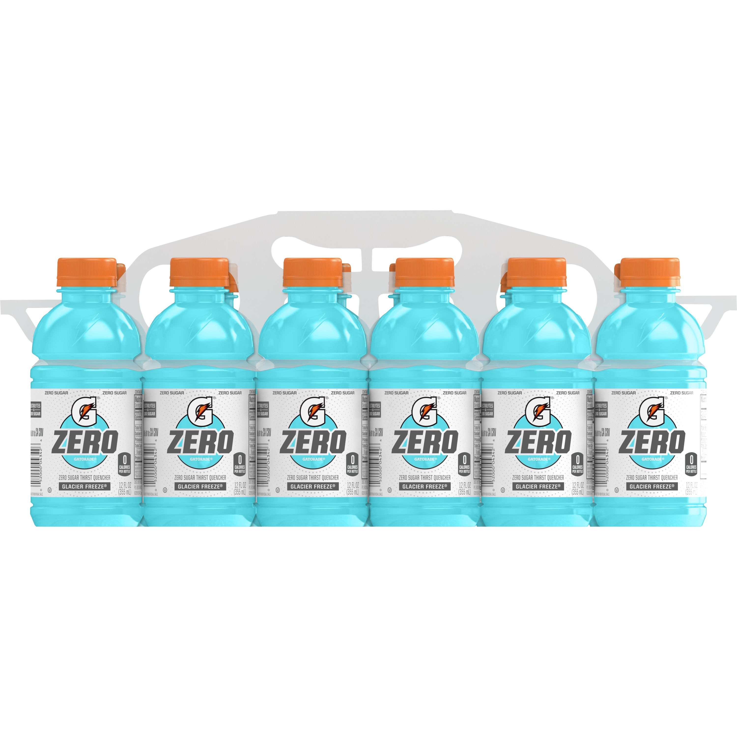 Gatorade G Zero Sugar Glacier Freeze Thirst Quencher Sports Drink  12 Oz  12 Pack Bottles