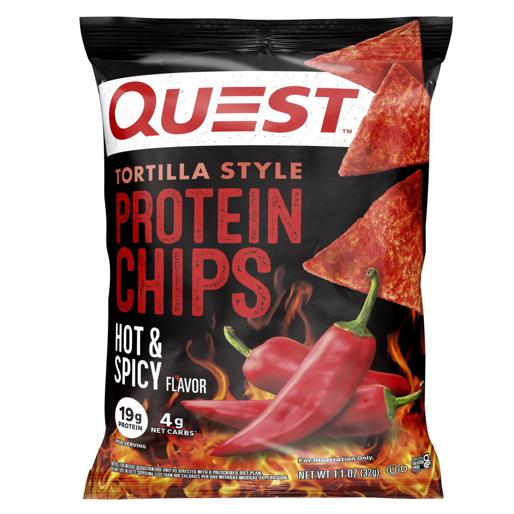Quest Hot & SpicyTortilla Protein Chip  Single Bag  1.1oz