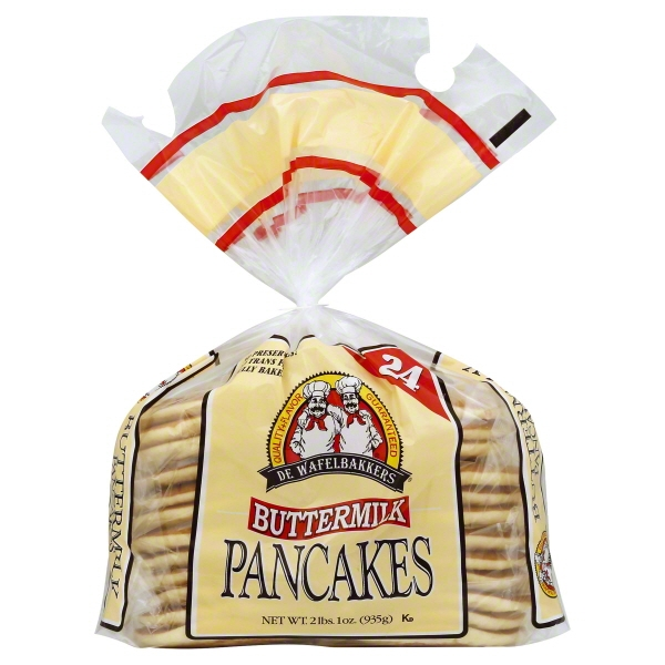 De Wafelbakkers Frozen Buttermilk Pancakes 24 count 2lbs 1oz