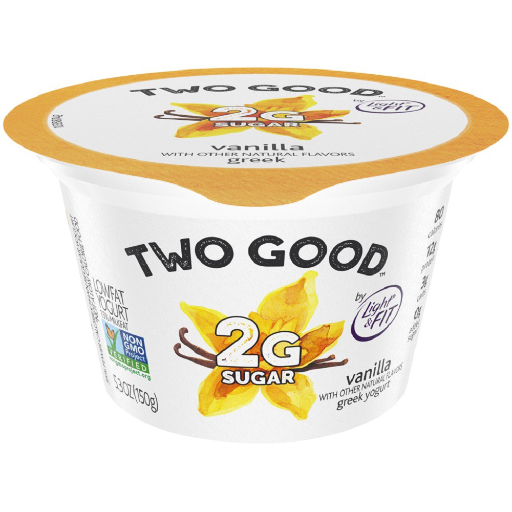 Too Good Lower Sugar Vanilla Low Fat Greek Cultured Yogurt  5.3 OZ