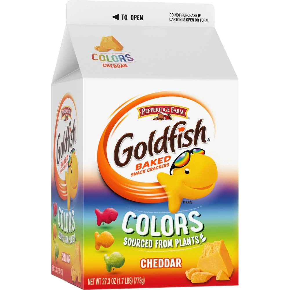 Goldfish Colors Cheddar Cheese Crackers - 27.3oz