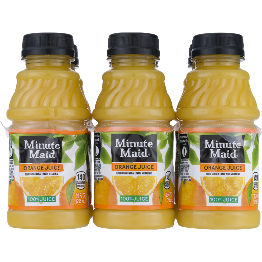 Minute Maid Orange Fruit Juice Drink   6 Bottles 10 Fl oz 
