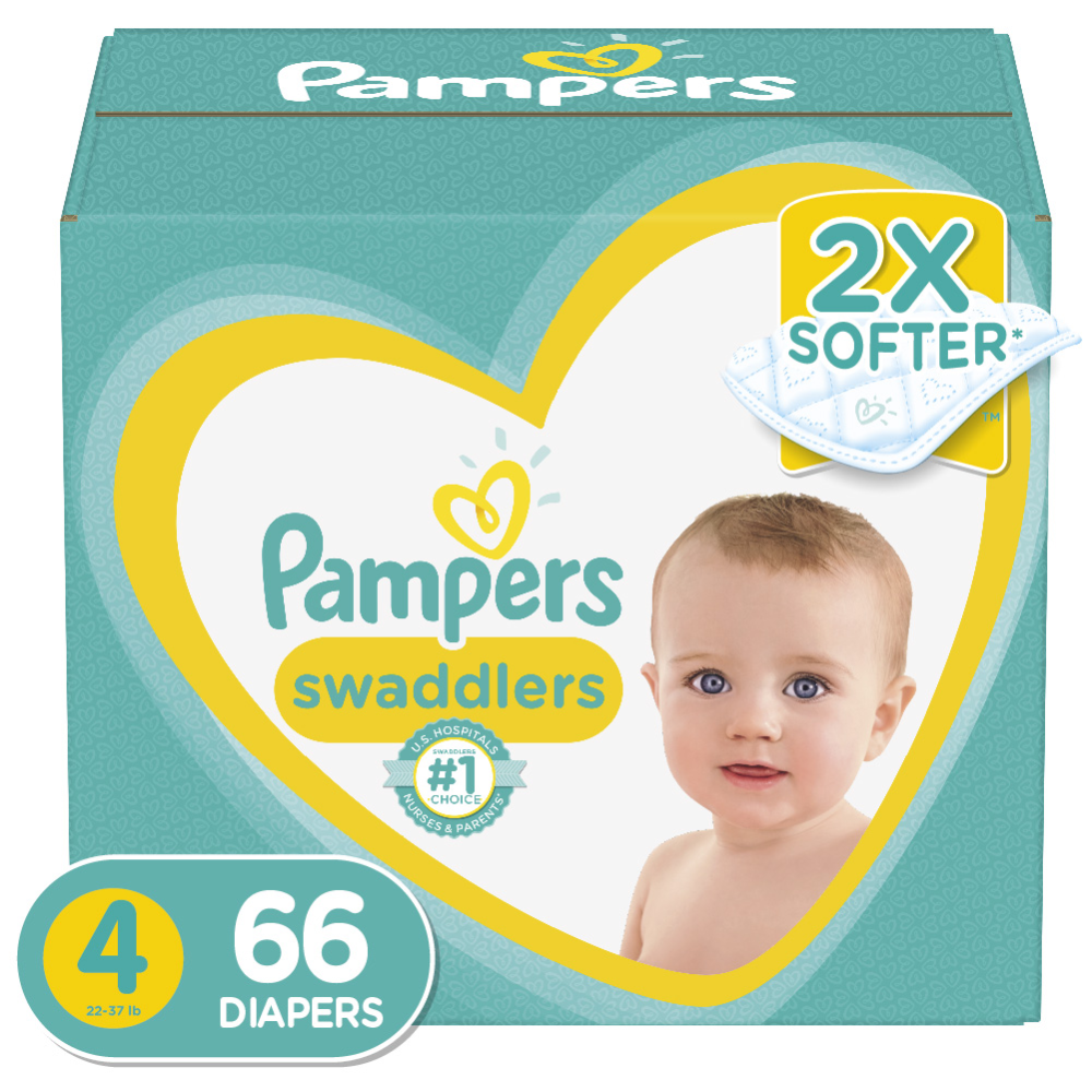 Pampers Swaddlers  Diapers Size 4  66 count