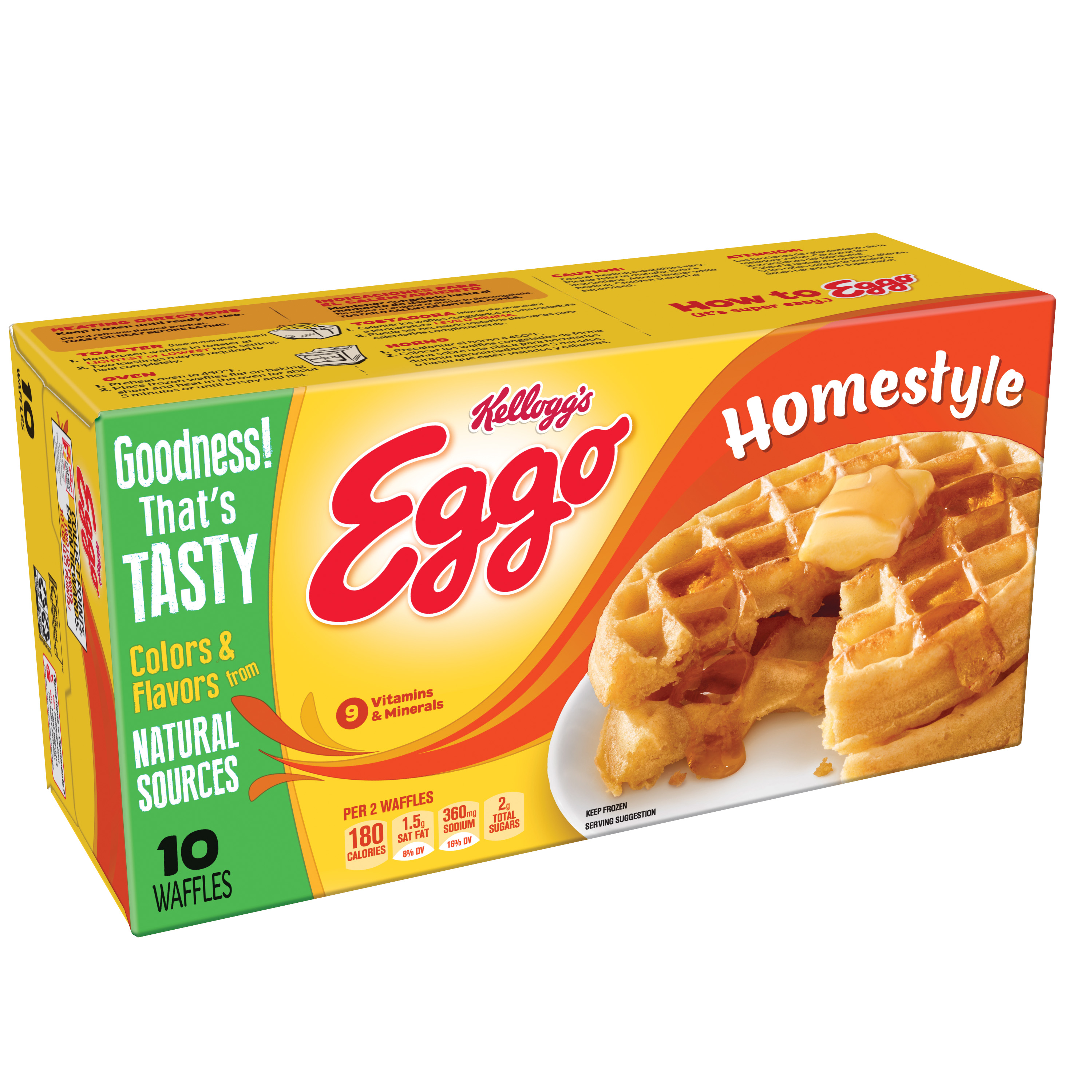 Eggo Waffles Homestyle 10CT 12.3oz Box
