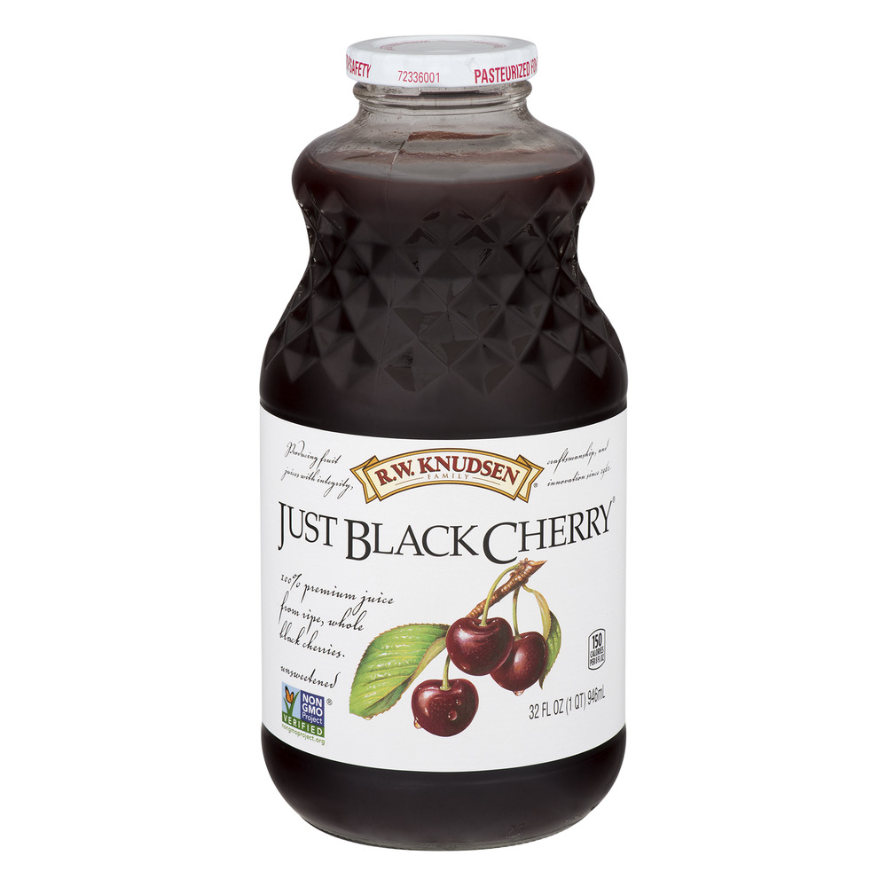 R.W. Knudsen Family 100% Juice Just Black Cherry 32 Fl Oz