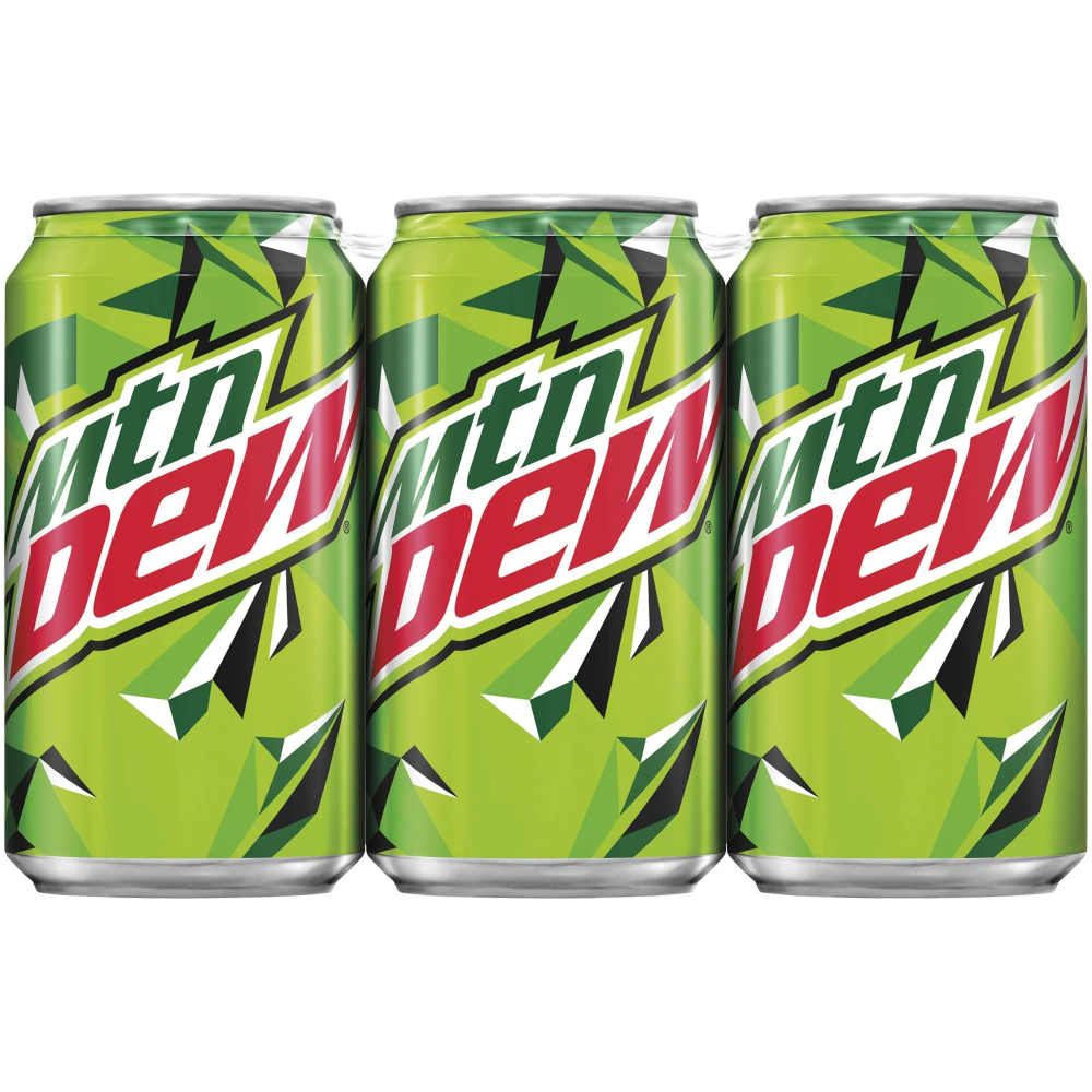 Mountain Dew, 7.5 Fl Oz Cans, 6 Pack