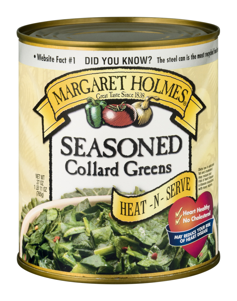 Margaret Holmes Canned Seasoned Collard Greens  27 Oz