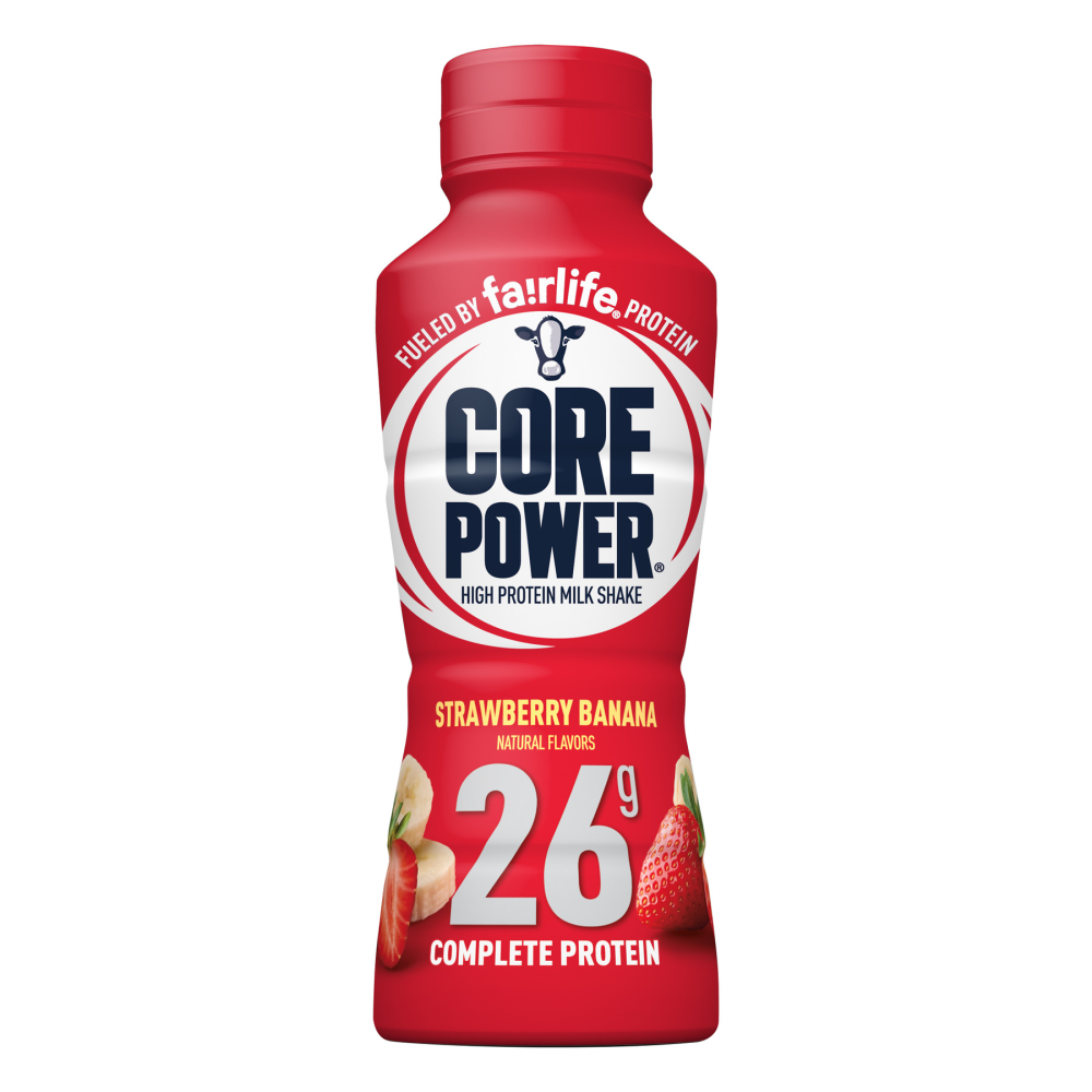 Core Power Protein Shake with 26g Protein by Fairlife Milk  Strawberry Banana  14 Fl Oz