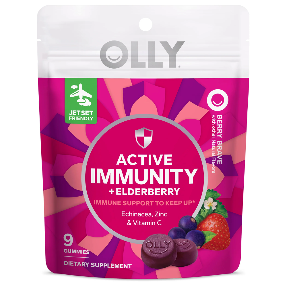 Olly Trial Size Immunity Elderberry, 9CT