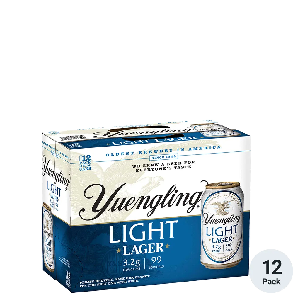 Yuengling Light Lager 12- 12oz Cans