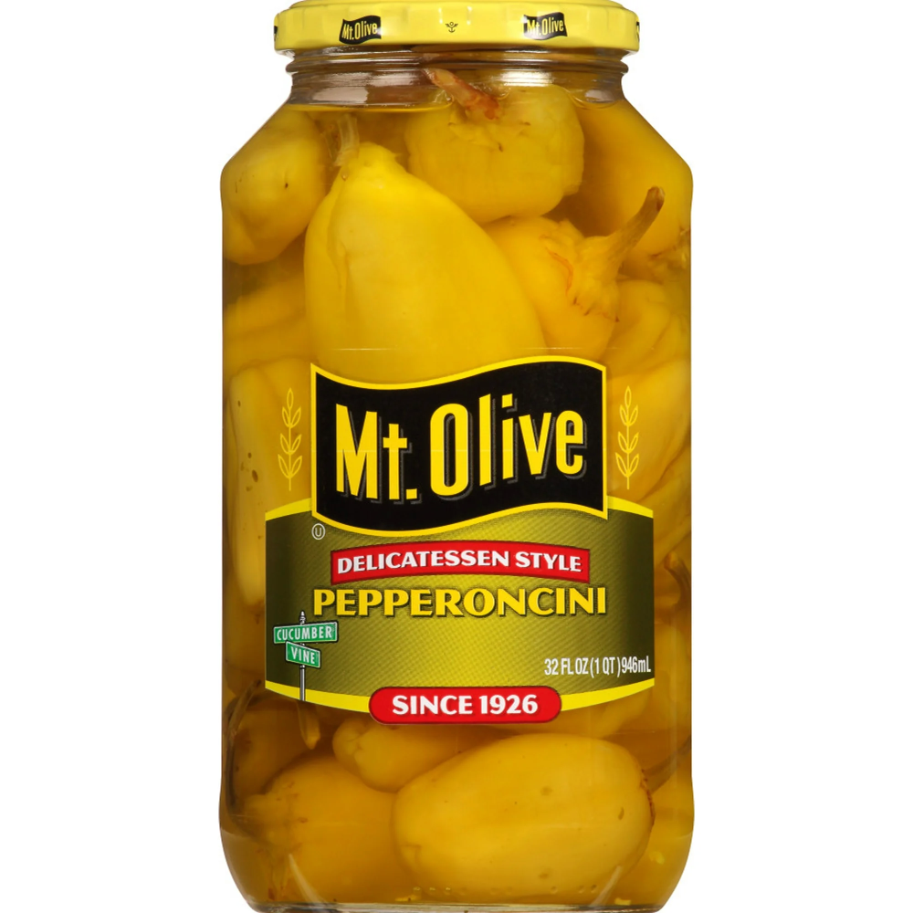 Mt. Olive Delicatessen Style Whole Pepperoncini  32 Fl Oz Jar