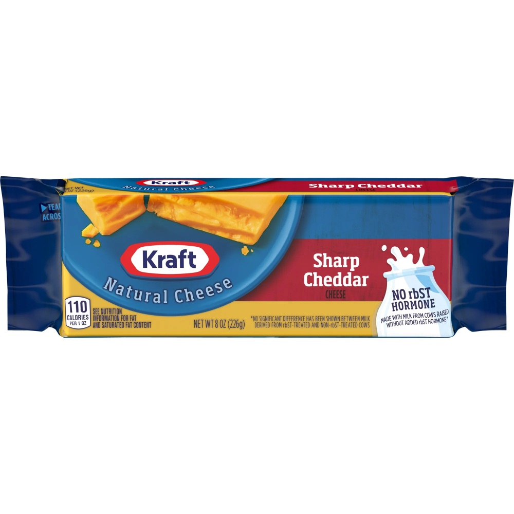 Kraft Sharp Cheddar Cheese 8oz block 