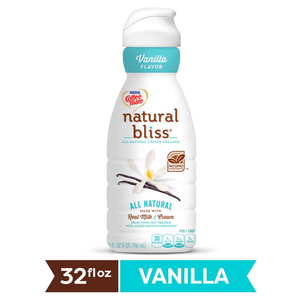 Nestle Coffee Mate Natural Bliss Vanilla All Natural Liquid Coffee Creamer 32 Fl Oz