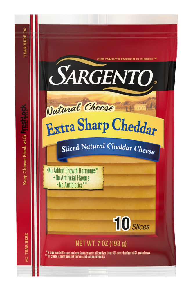 Sargento Extra Sharp Cheddar Sliced Natural Cheese, 10 Slices