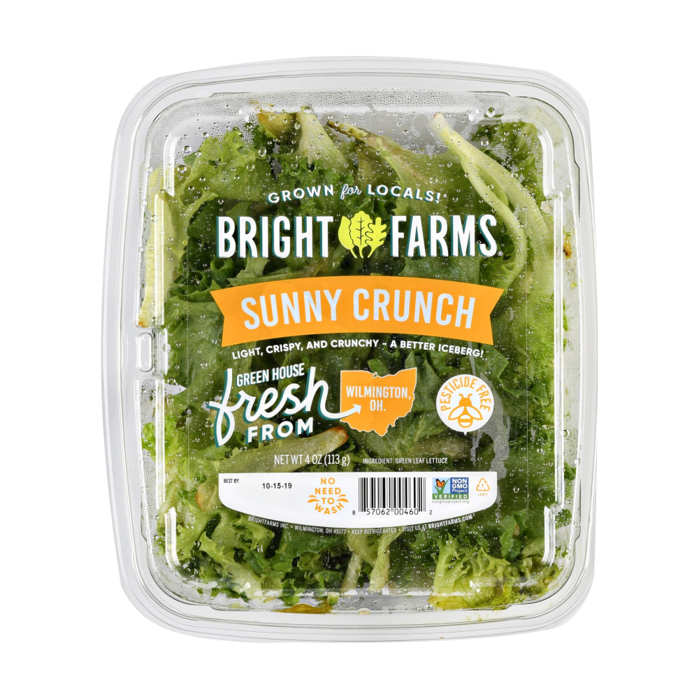 Bright Farms Sunny Crunch Light & Crispy Green Leaf Lettuce 4 Oz