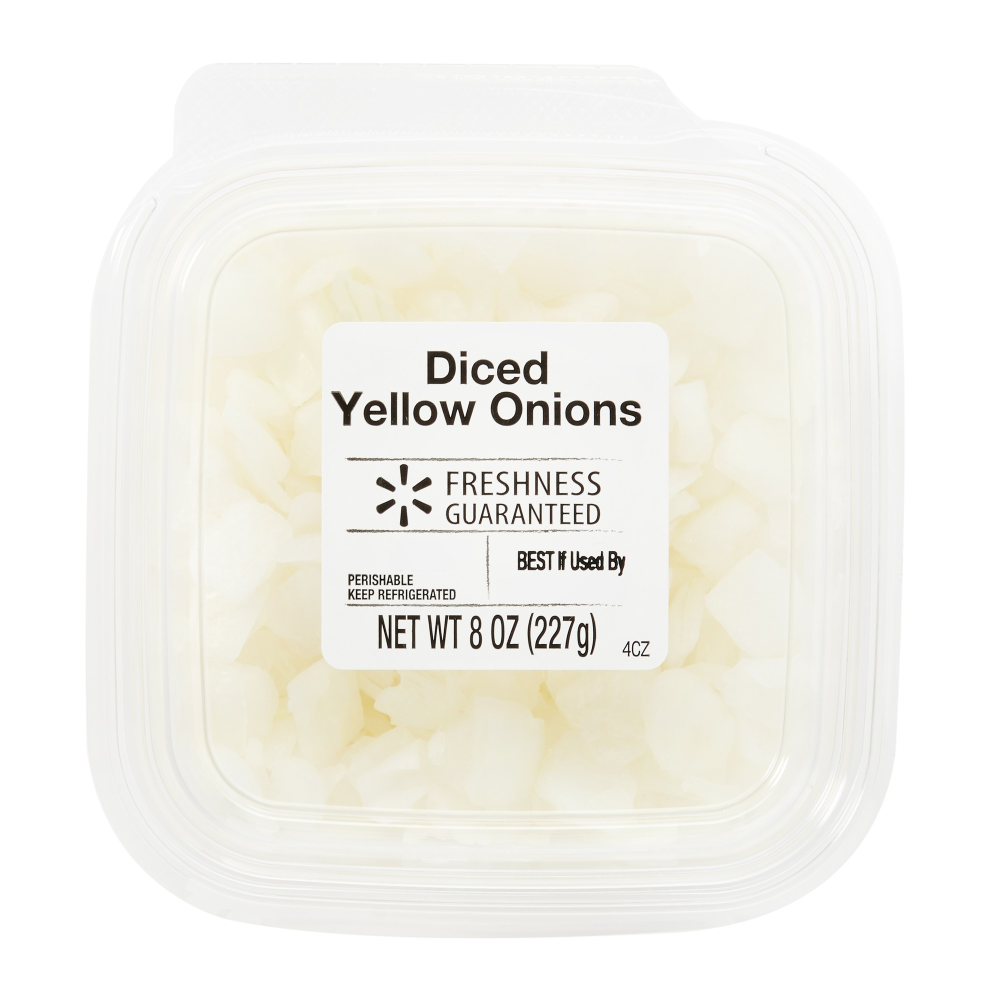 Store Brand Diced Yellow Onions, 8 Oz