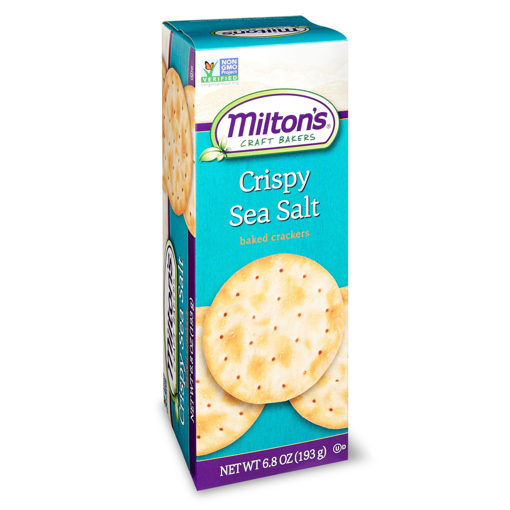 Milton S Craft Bakers Gourmet Crackers - Crispy Sea Salt  6.8oz