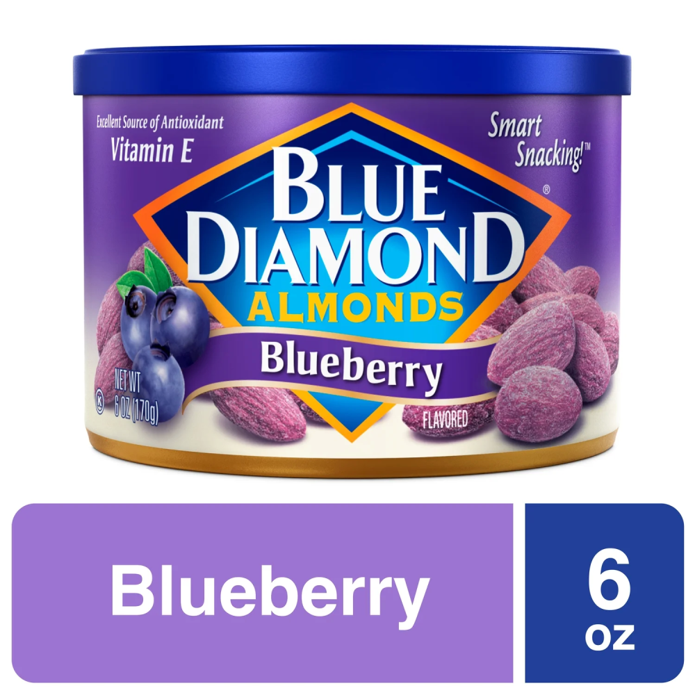 Blue Diamond Almonds  Blueberry   6 Oz.