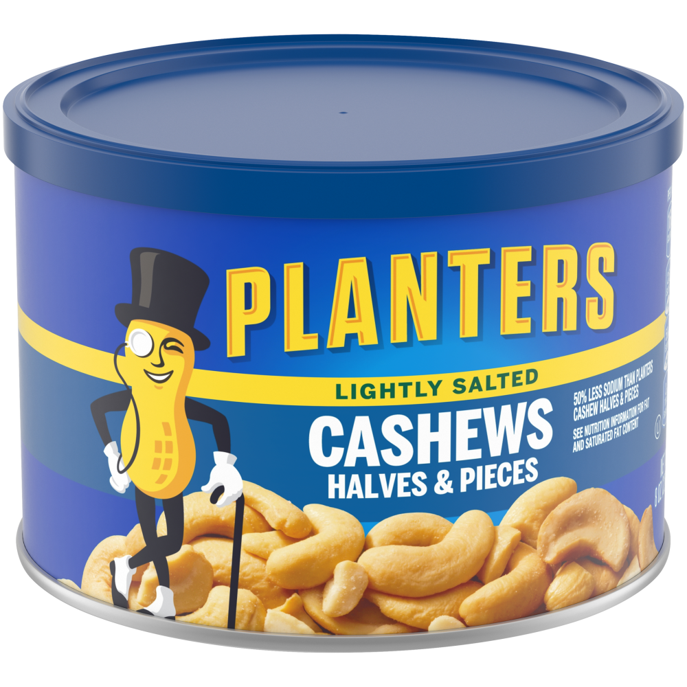 Planters Cashews, Halves & Pieces, Lightly Salted - 8 Oz