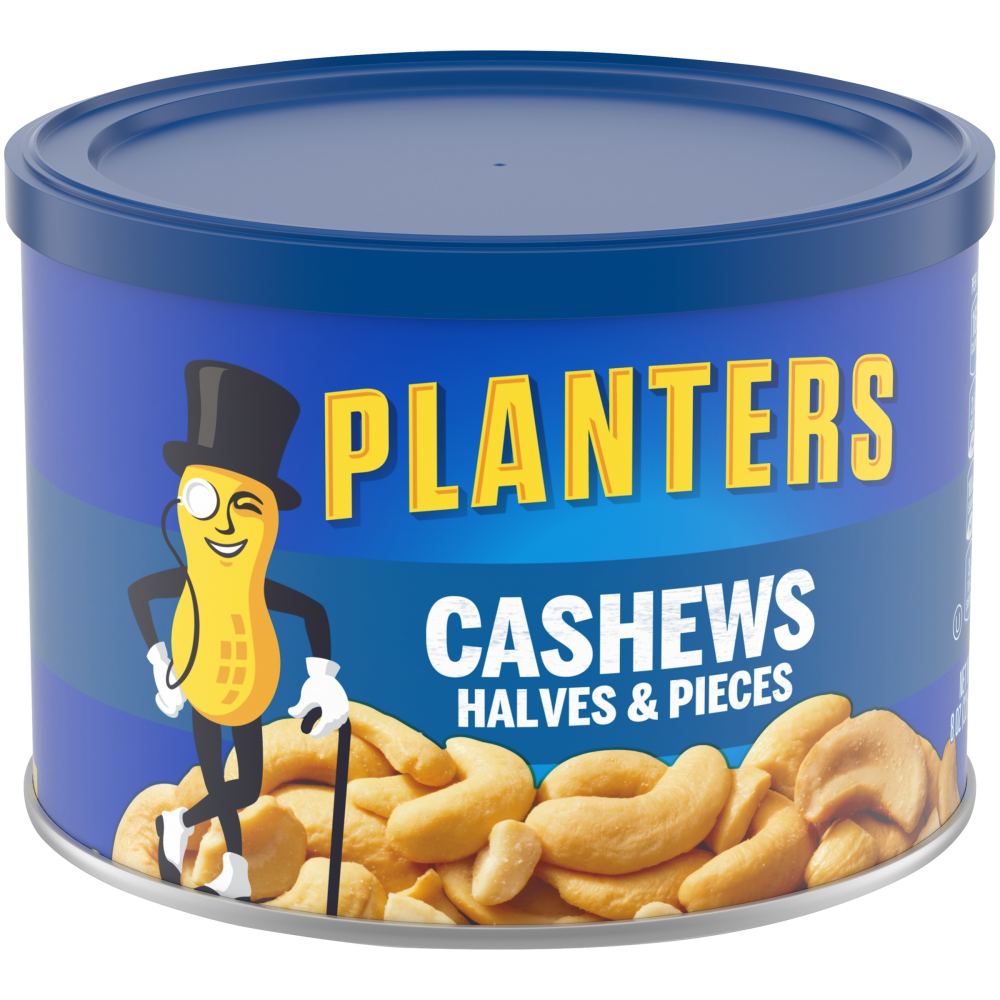 PLANTERS Salted Cashew Halves & Pieces, 8oz