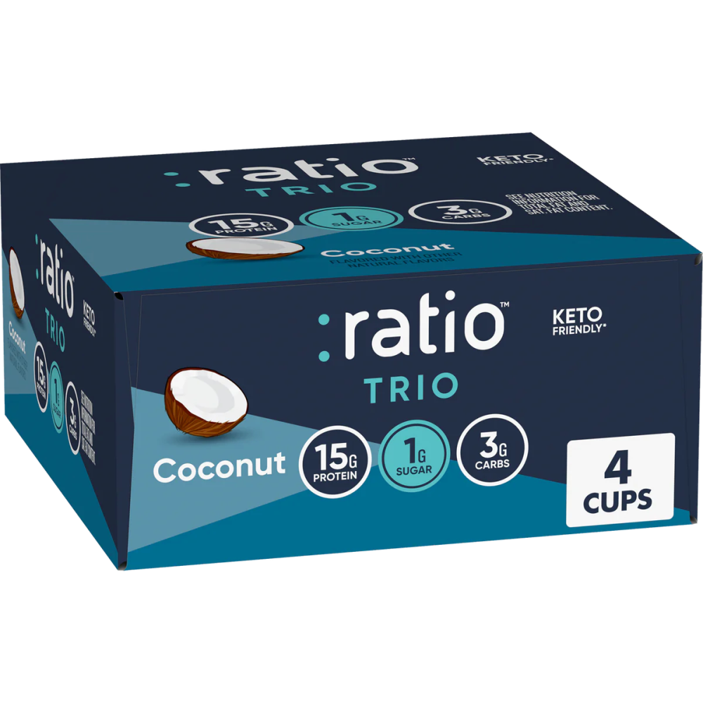 Ratio Trio Coconut Yogurt Keto Friendly, 4 pack