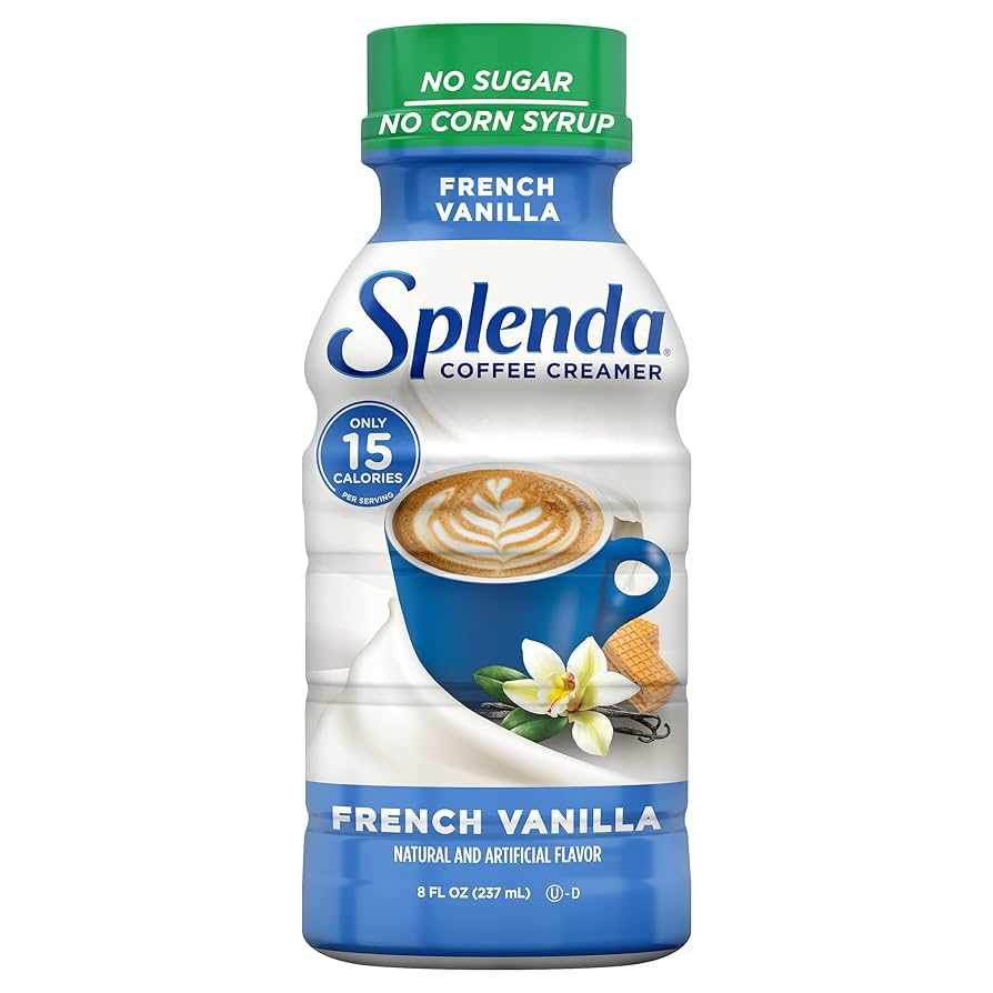 SPLENDA Sugar Free  Low Calorie French Vanilla Coffee Creamer, 8 Fl Oz Bottle