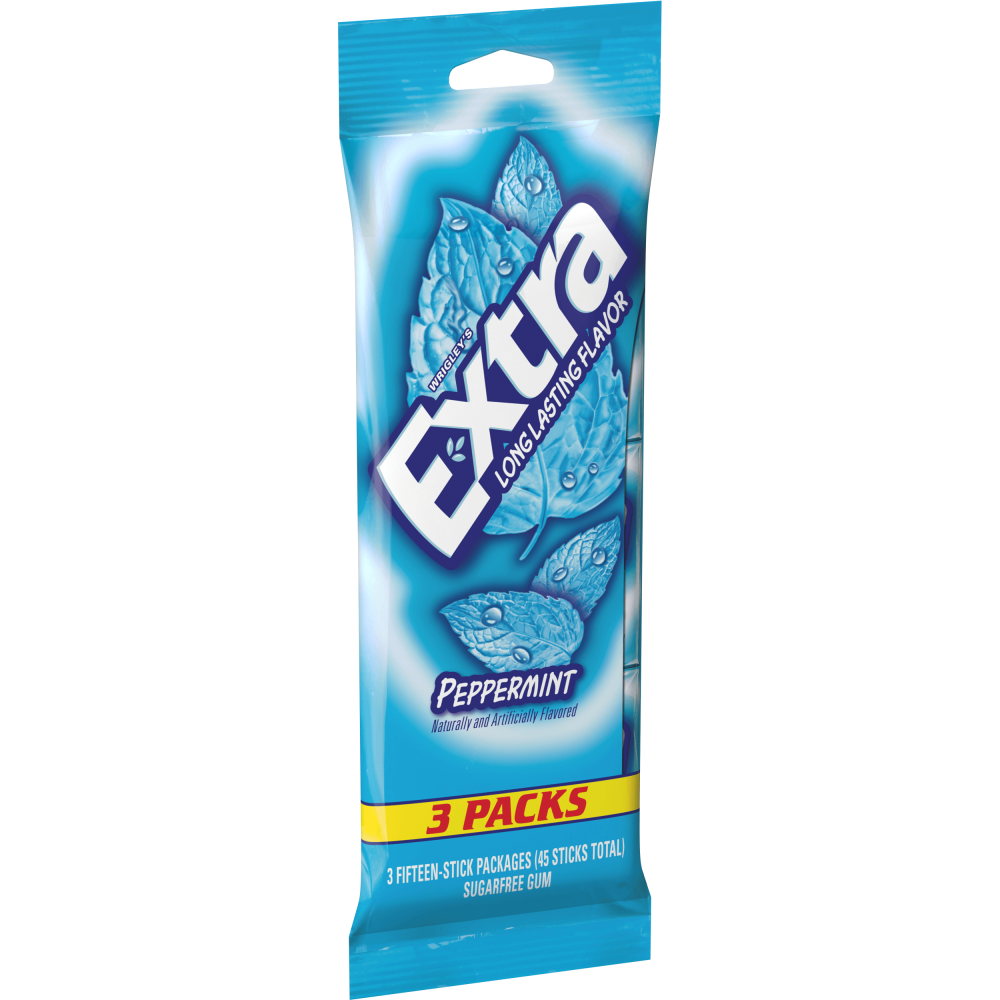 Extra Peppermint Sugar-Free Gums 3-15Ct Package