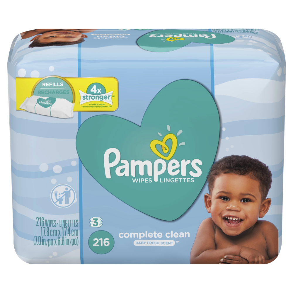Pampers Baby Clean Fresh Scented Baby Wipes - 216ct