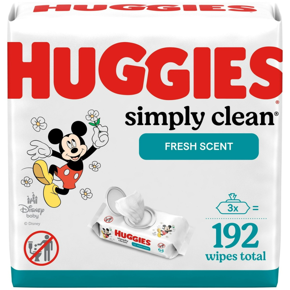 Huggies Simply Clean Fresh Scent Baby Wipes, 192 Count