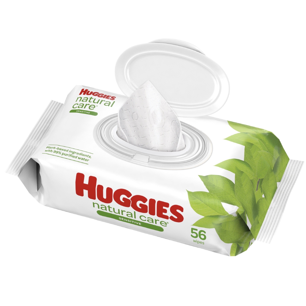 Huggies Natural Care Sensitive Unscented Baby Wipes - 56ct
