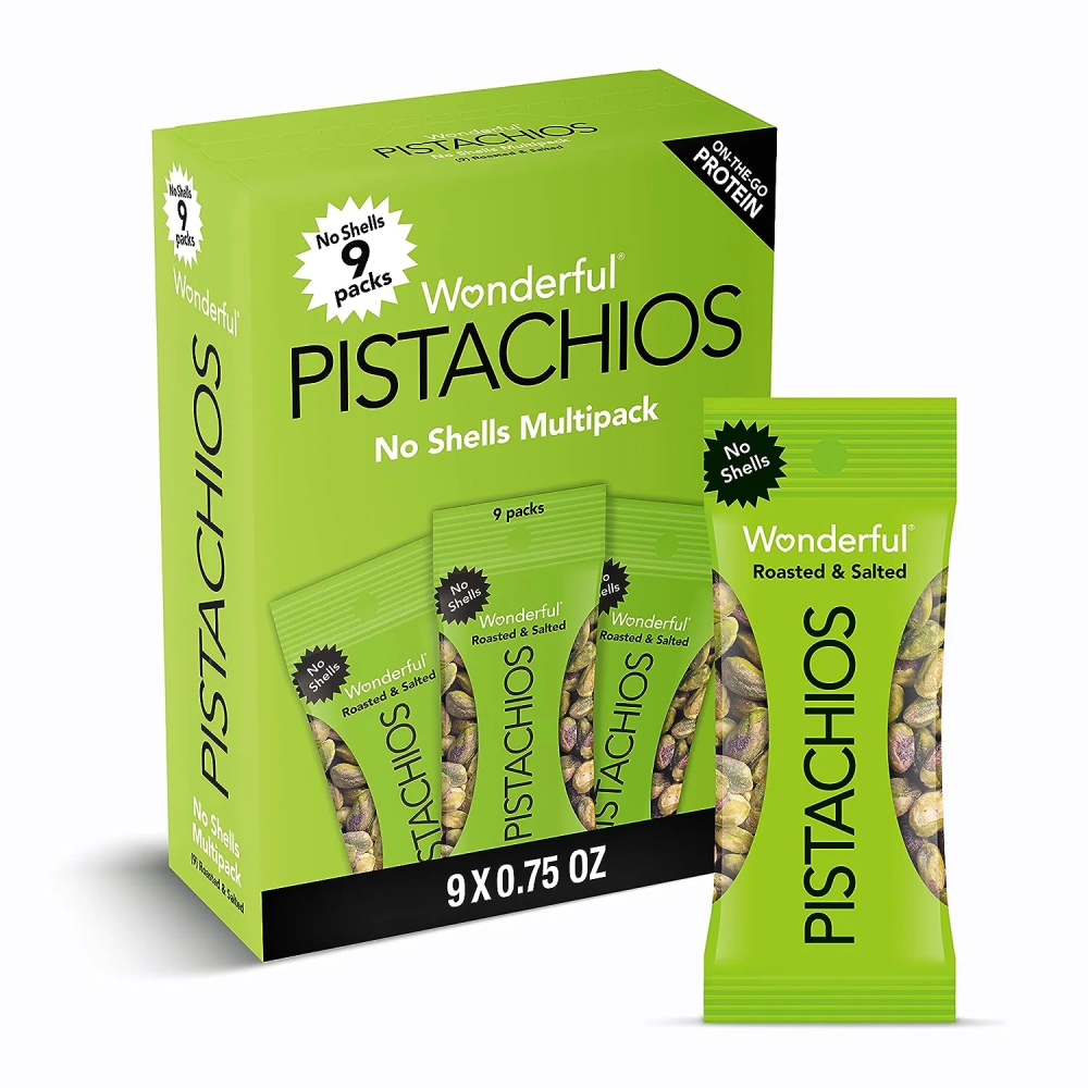 Wonderful Pistachios No Shells Roasted & Salted Multipack - 0.75oz/9ct